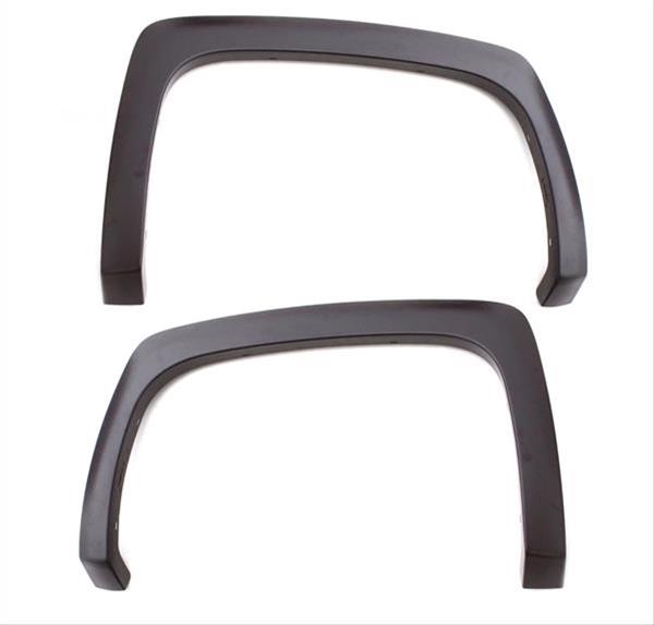 LUND SX-Sport Style Fender Flares for 2007-2013 SIERRA 1500 - SX109TB Flares, Style, Rear, Textured Black, ABS Plastic, GMC, Pair