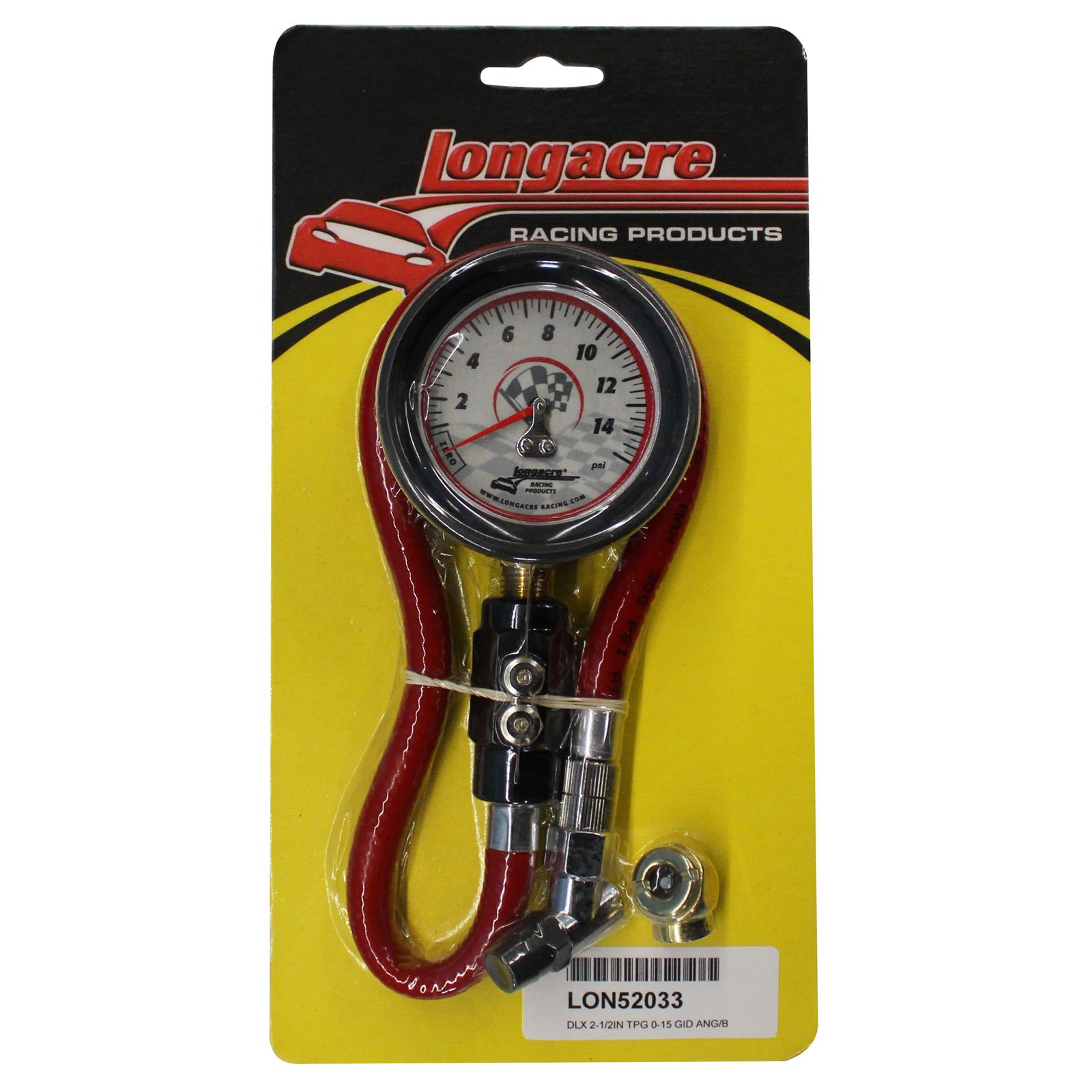 Longacre Racing Products 5252033 Longacre Deluxe GlowInTheDark Tire Pressure Gauges Summit