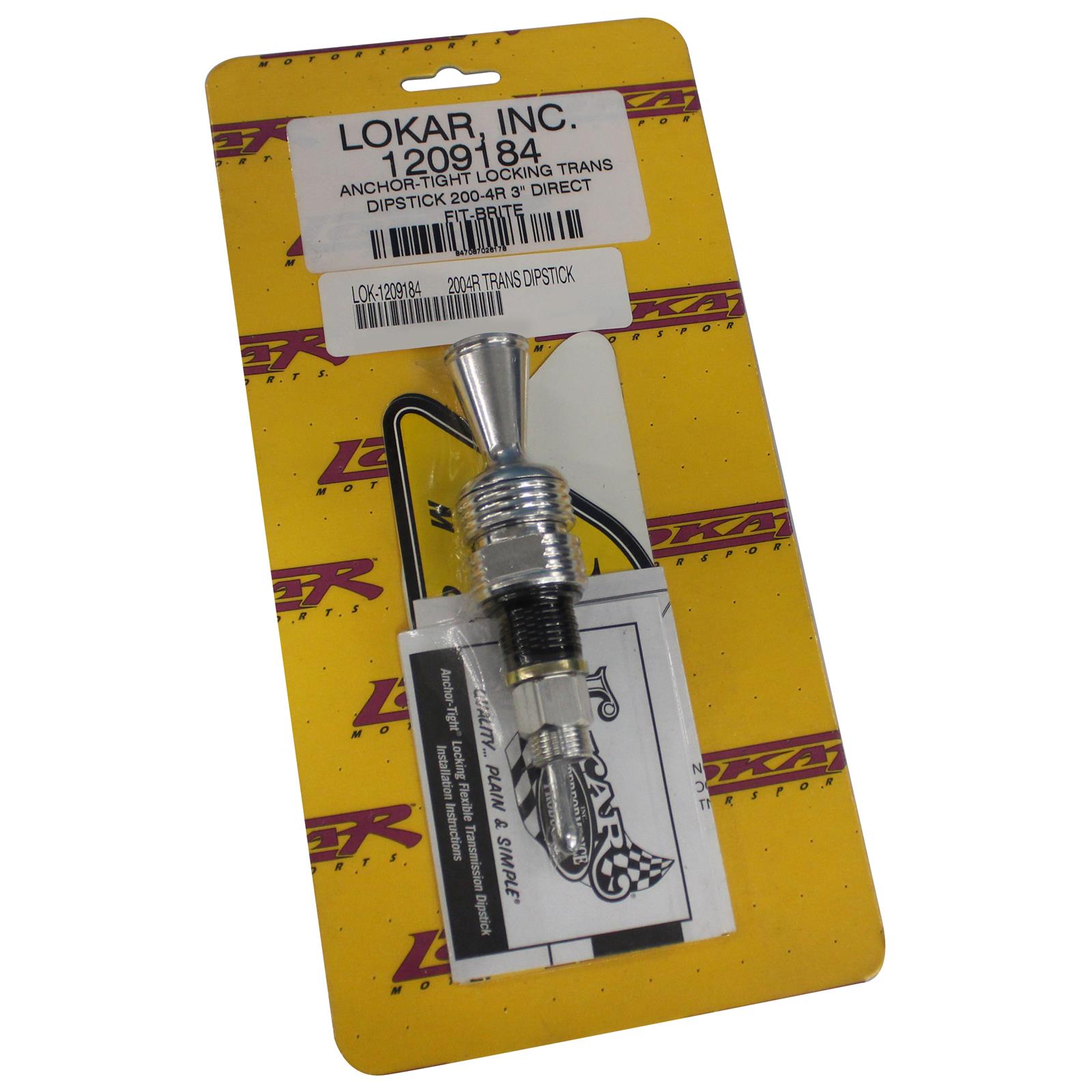 Lokar 1209184 Lokar AnchorTight Locking Transmission Dipsticks