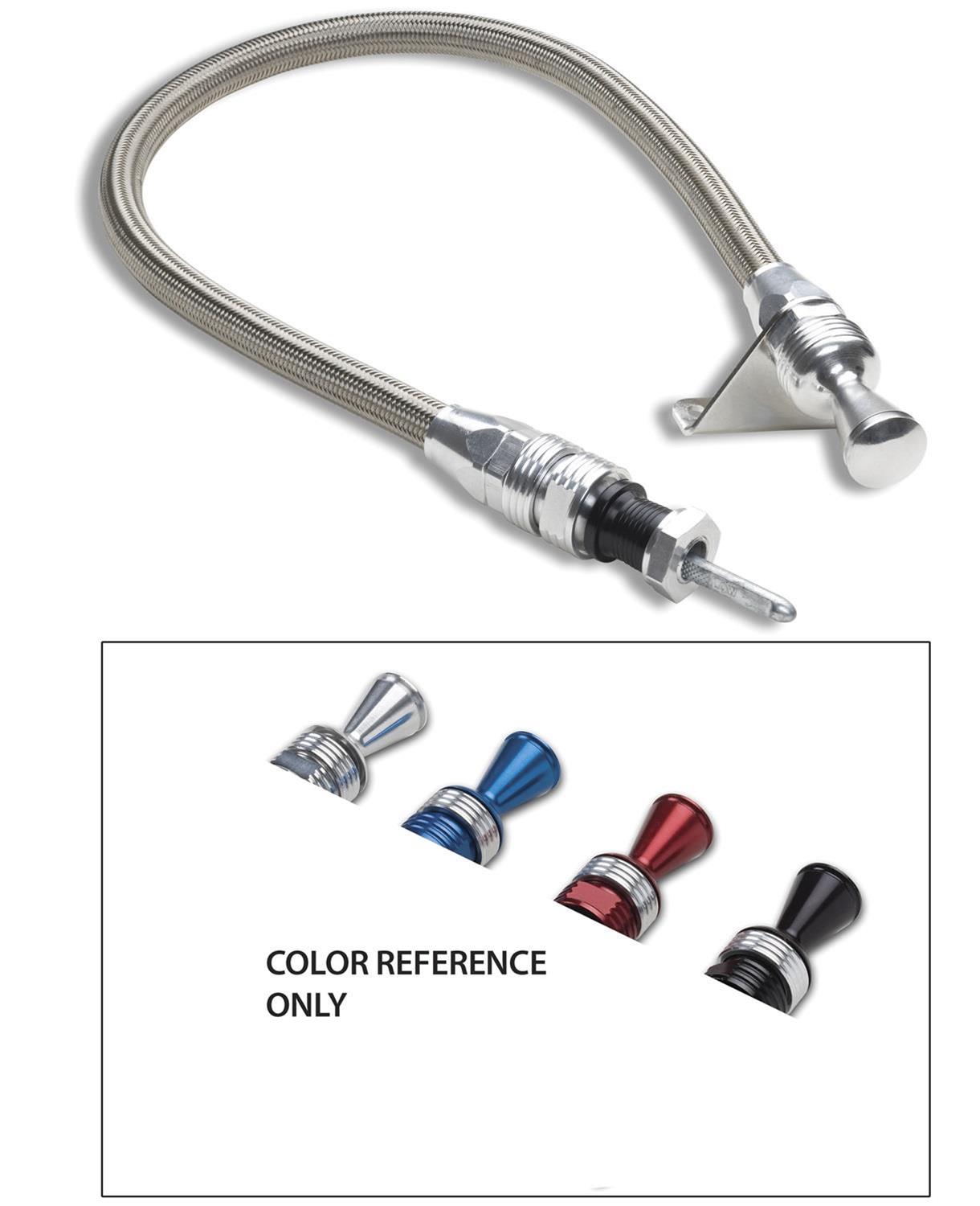 Lokar Anchor-Tight Locking Transmission Dipsticks 1211434 Auto Trans Dipstick; Anchor Tight Flexible Dipstick; Chrysler 727 Trans Mount; Brite thumbnail 2