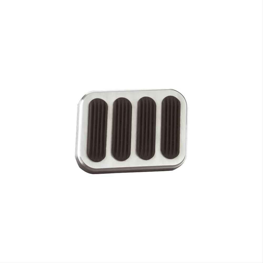 Lokar Pedal Pads BFG-6013 Pad, Brake, Aluminum, Brushed, Automatic Transmission, Universal, Each