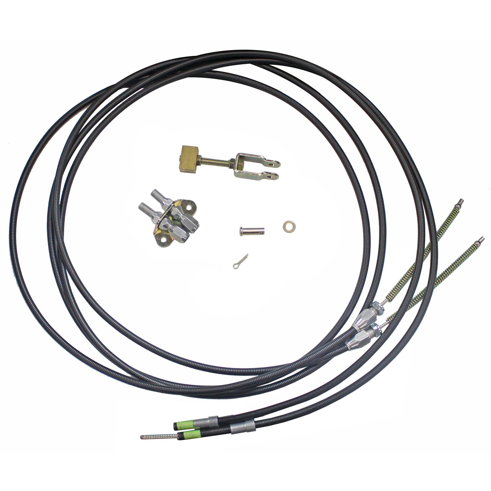 Lokar EC80FU108 Lokar Floor Mount Emergency Brake Cables Summit Racing