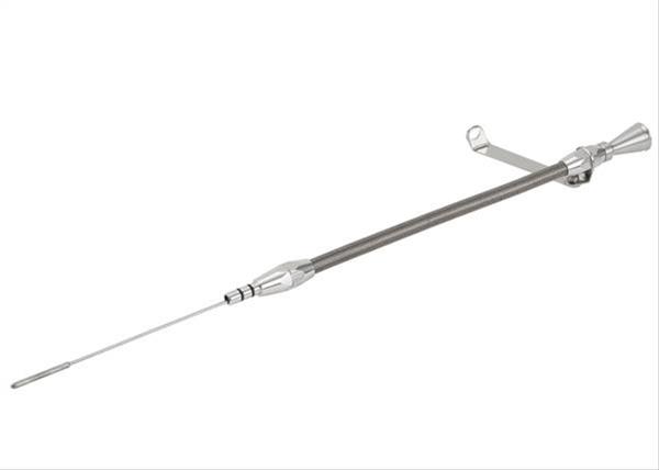 Lokar Flexible and Machined Engine Dipsticks ED-5026 Oil Dipstick, Flexible, Oil Pan Entry, Billet Aluminum, Brite Anodized, Mopar, Big Block, Each thumbnail 2