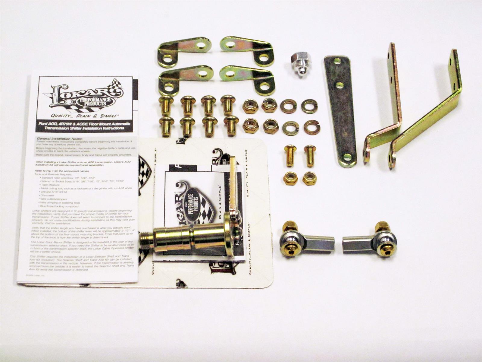 Lokar S7123 Lokar Replacement Floor Mount Shifter Brackets Summit Racing