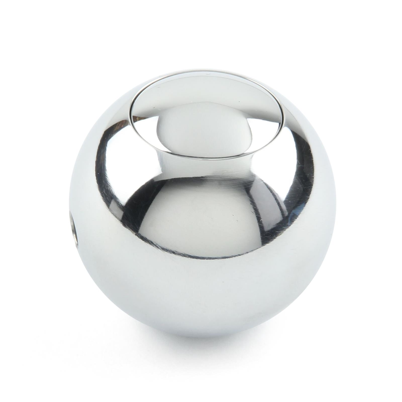 Lokar Shift Knobs SK-6922 Knob, Round, Aluminum, Polished, Plain, For Shifters, Each