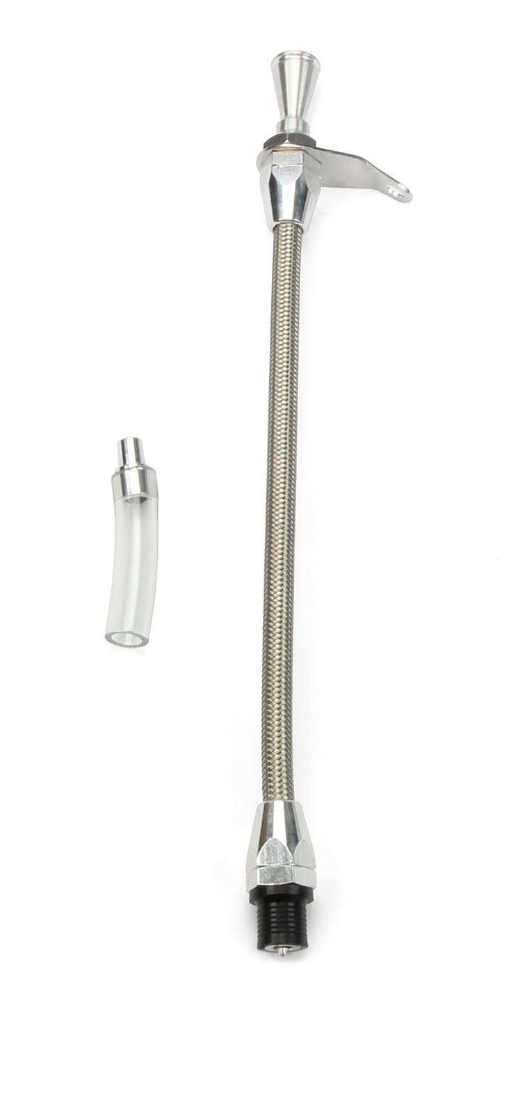 Lokar Hi-Tech Flexible Braided Stainless Transmission Dipsticks TD-3700TM Dipstick, Steel, Natural, Mount, 700R4, Each