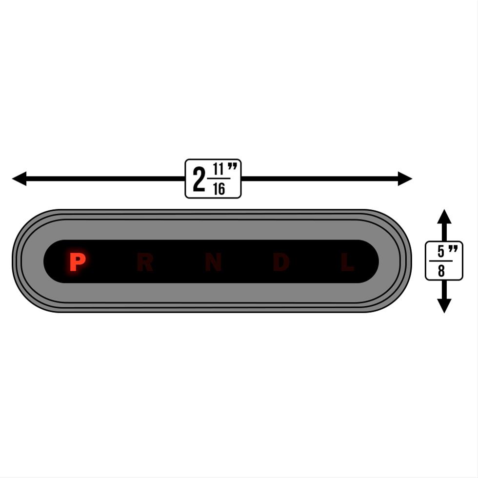 Lokar LED Dash Indicators CIND-1717 Shift Indicator, Horizontal LED, Brushed Billet Aluminum, Mount, Sensor Kit, GM, Kit