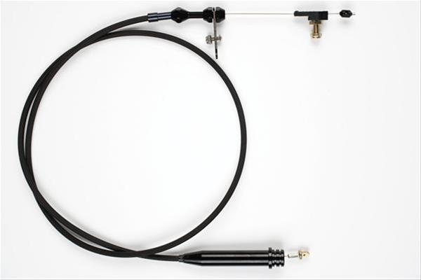 Lokar Midnight Series Stainless Steel Hi-Tech Kickdown Kits XKD-20C4HT Automatic Transmission Cable, Hi-Tech, Black Braided Steel, Black Aluminum Fittings, Ford, C-4, Kit thumbnail 2