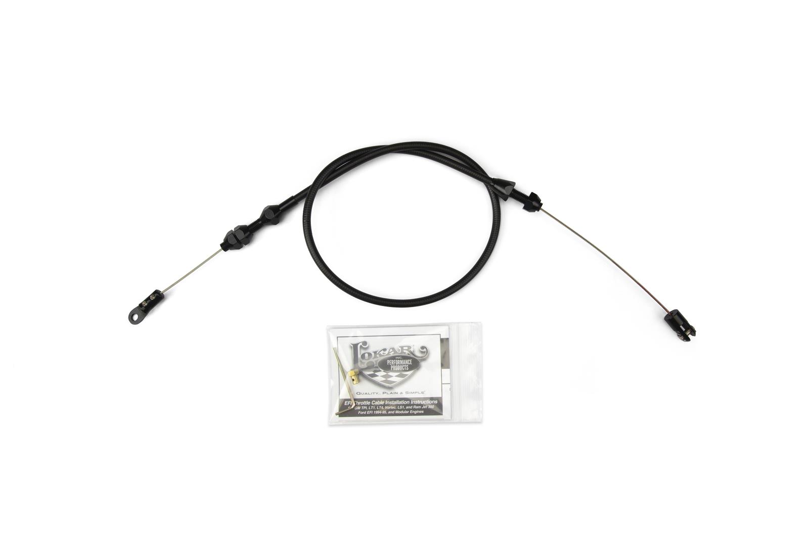 Lokar XTC1000TPU Lokar Midnight Series Throttle Cables Summit Racing