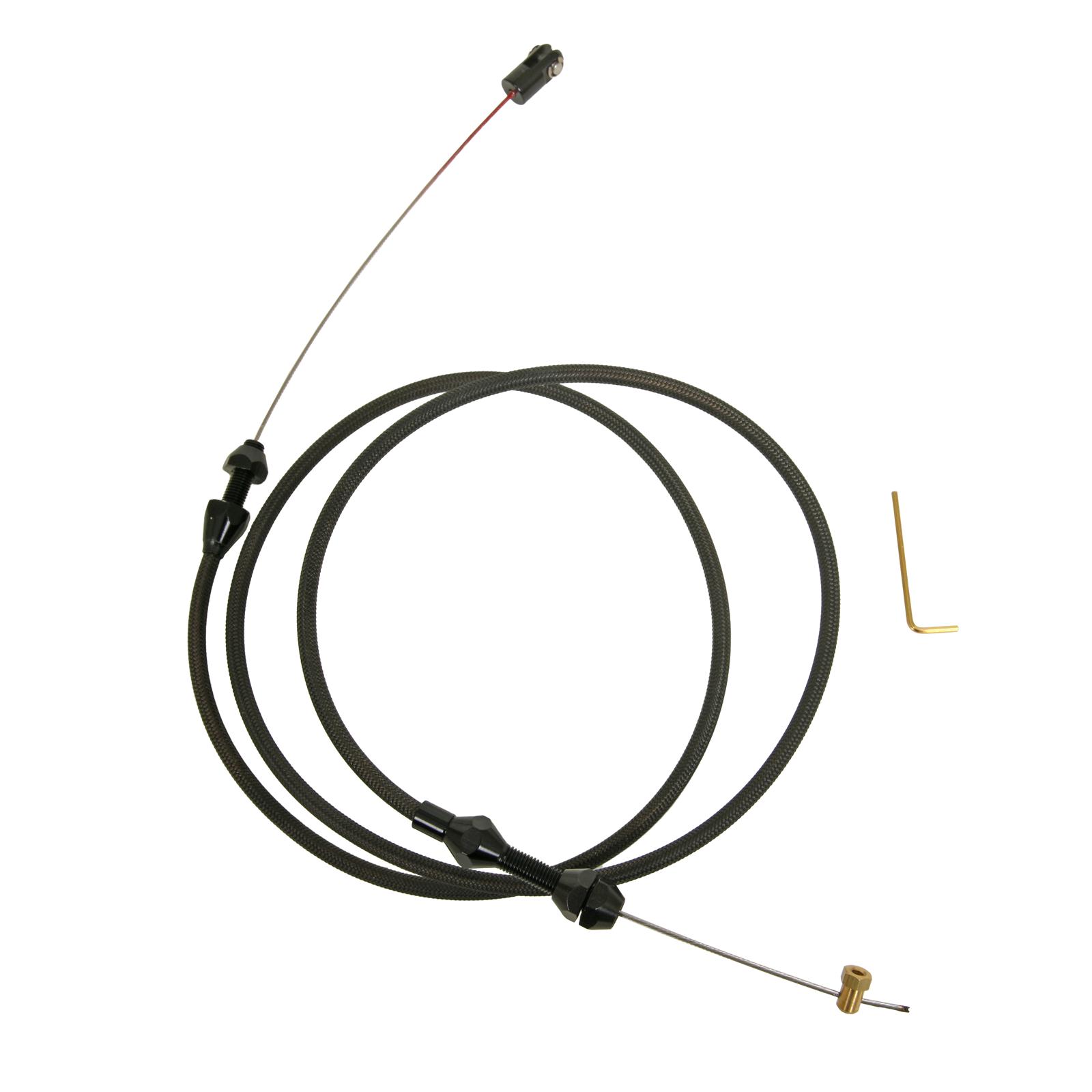 Lokar XTC1000LS148 Lokar Midnight Series Throttle Cables Summit Racing