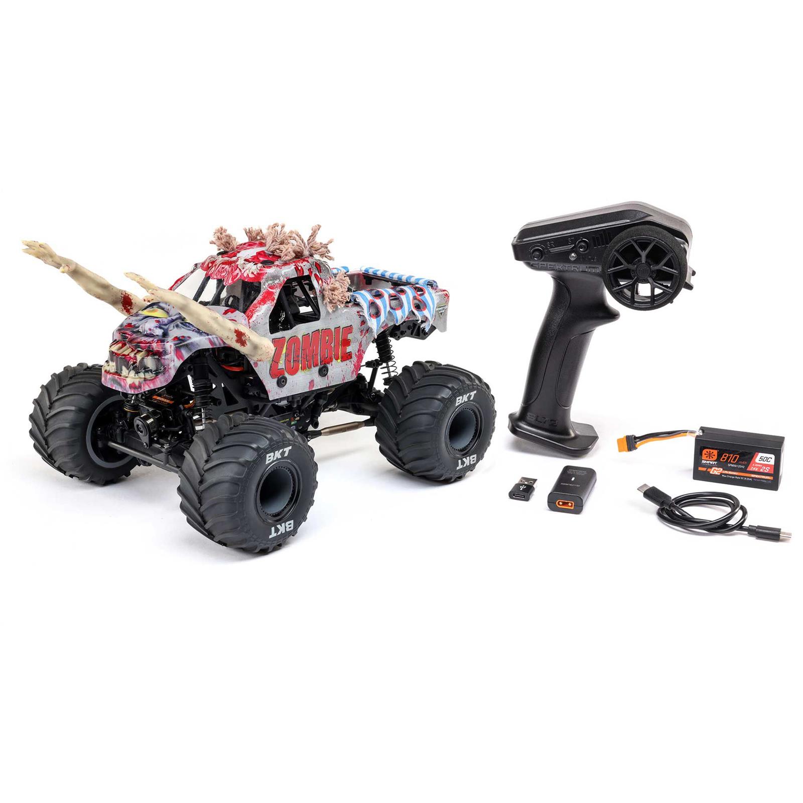 Losi LOS01026T4 Losi 1:18 Mini LMT Zombie RC Monster Trucks