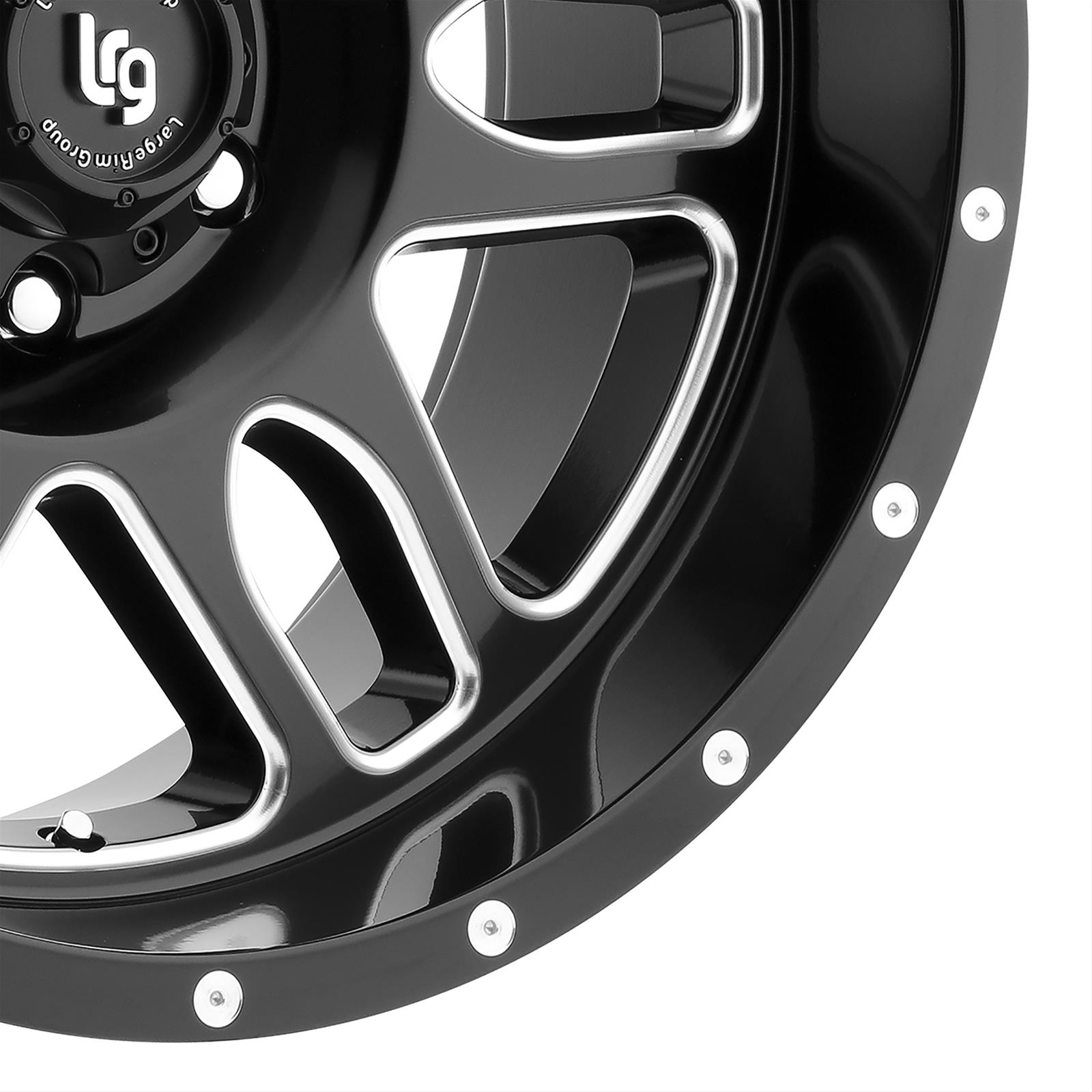 LRG Rims 11621036912N LRG Rims LRG116 Squadron Series Satin Black