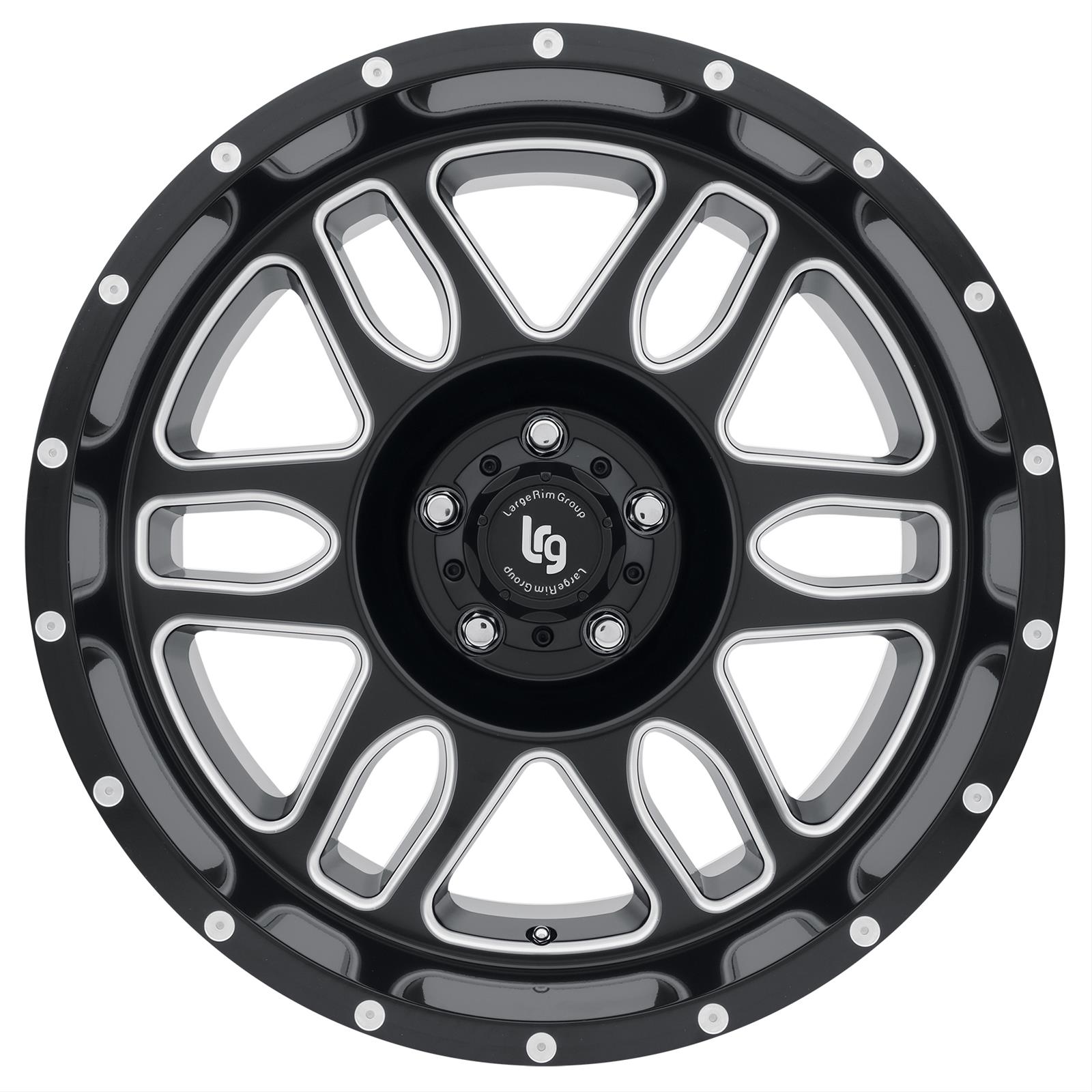 LRG Rims LRG11621073924N LRG Rims LRG116 Squadron Series Satin Black