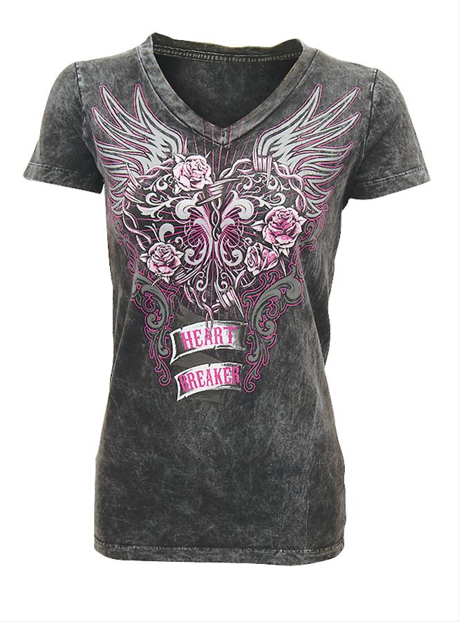 Summit Gifts LT20434L Lethal Angel Heart Breaker Ladies T-Shirt ...