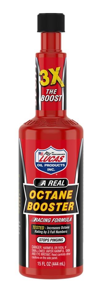 Lucas Octane Booster 10026 Fuel Additive, Booster, Treats 25 gallons, 15 oz., Set of 12