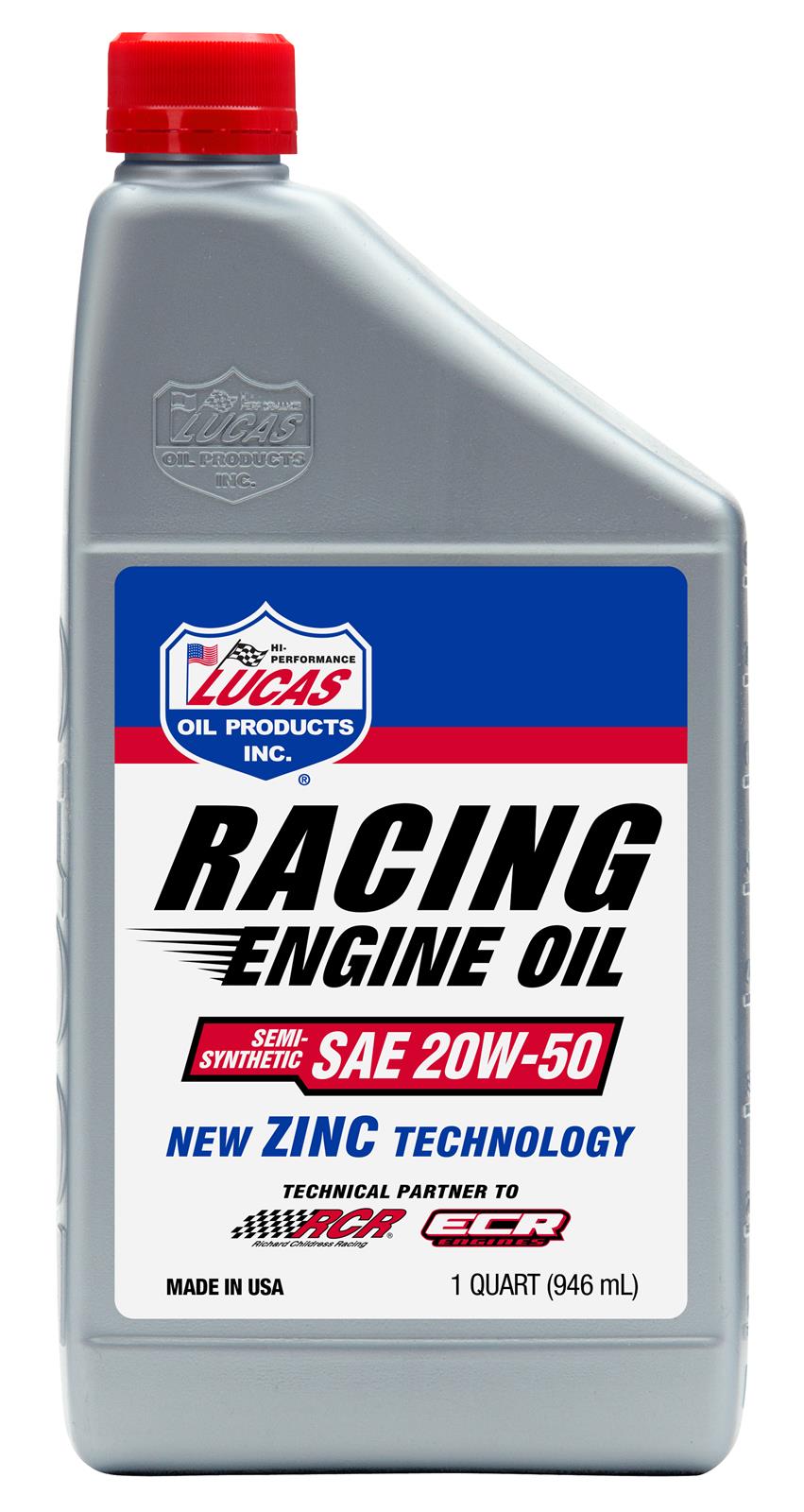Lucas Oil Semi-Synthetic Racing Only Motor Oil - 20W50