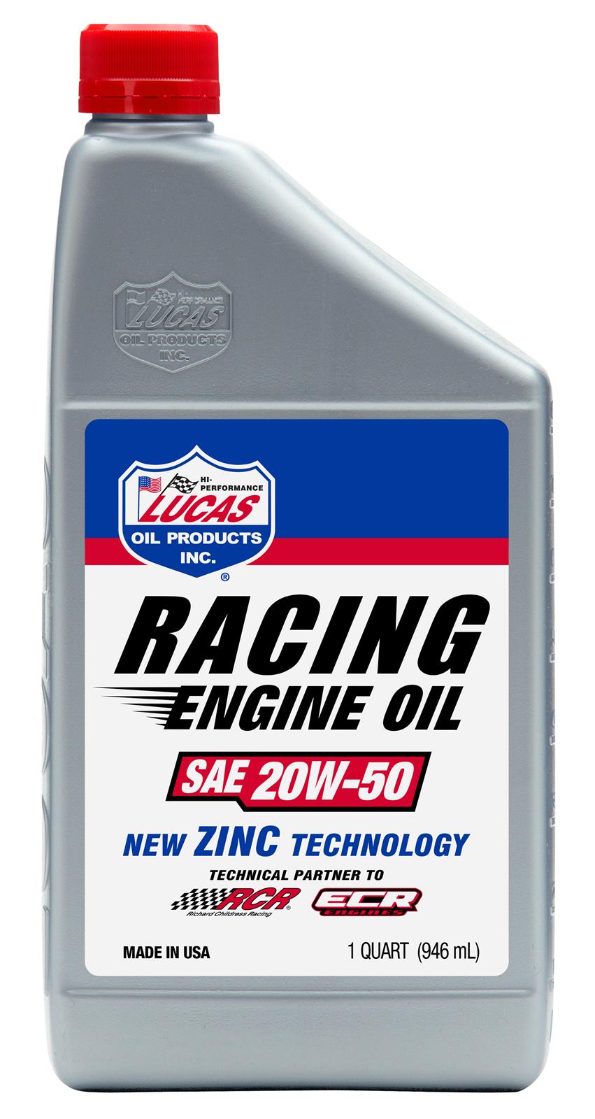 Lucas Oil 10620-6 Lucas Racing-Only High Performance Motor Oil