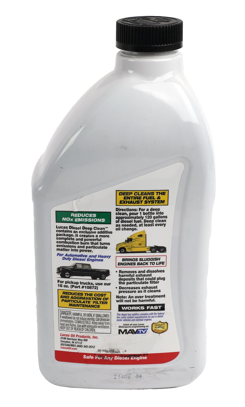 Lucas Oil 108731 Lucas Diesel Deep Clean Fuel System Cleaner Summit Racing