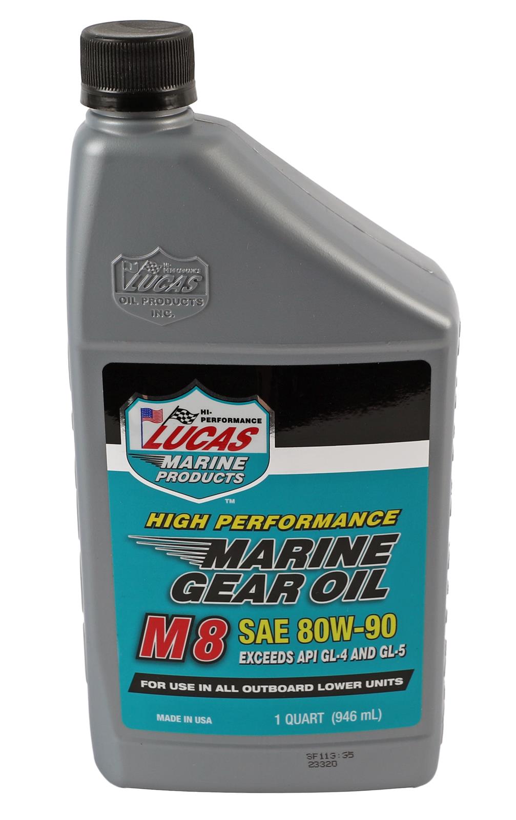 Lucas Oil 11153-1 Lucas M8 Synthetic Marine Gear Oil | Summit Racing