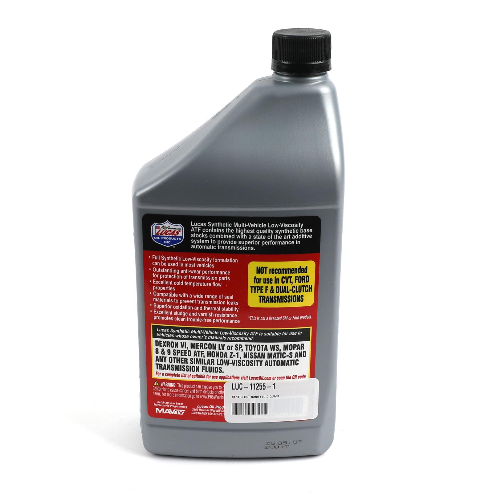 Lucas Oil 11255 Lucas Low Viscosity Synthetic Multi-Vehicle
