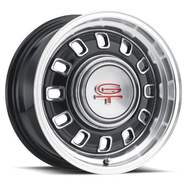 Legendary Wheels 12-Slot Black Machined 15x7 Wheels, Machined, 15 in. x 7.00 in., Aluminum, Machined, 5 x 114.3mm Bolt Circle, 3.75 in. Backspacing, Each