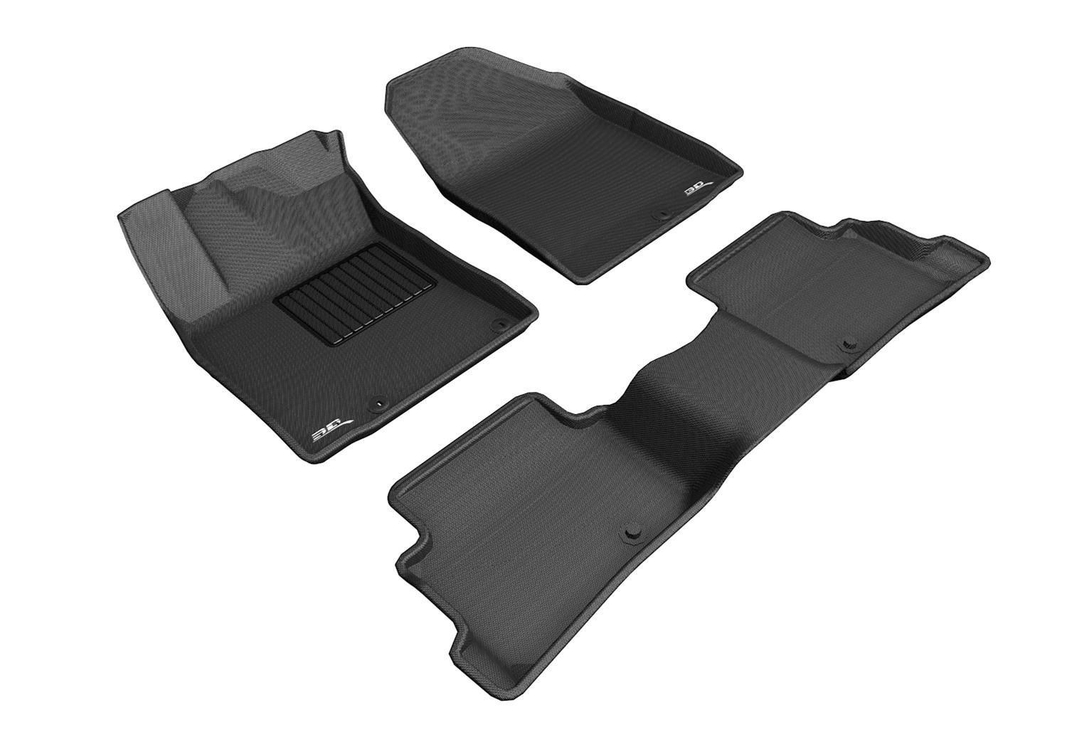 3D MAXpider KAGU 3rd Row Floormats - Black | 2007-2015 Audi Q7 (L1AD02631509) main image 1