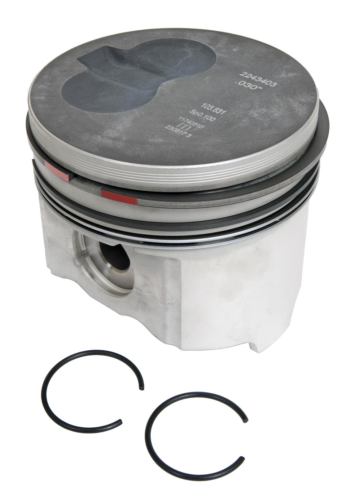 MAHLE Original Pistons 224-3403WR.030 Piston With Rings - GM 6.5L DIESEL V8 "T" (030) W/PCR thumbnail 2