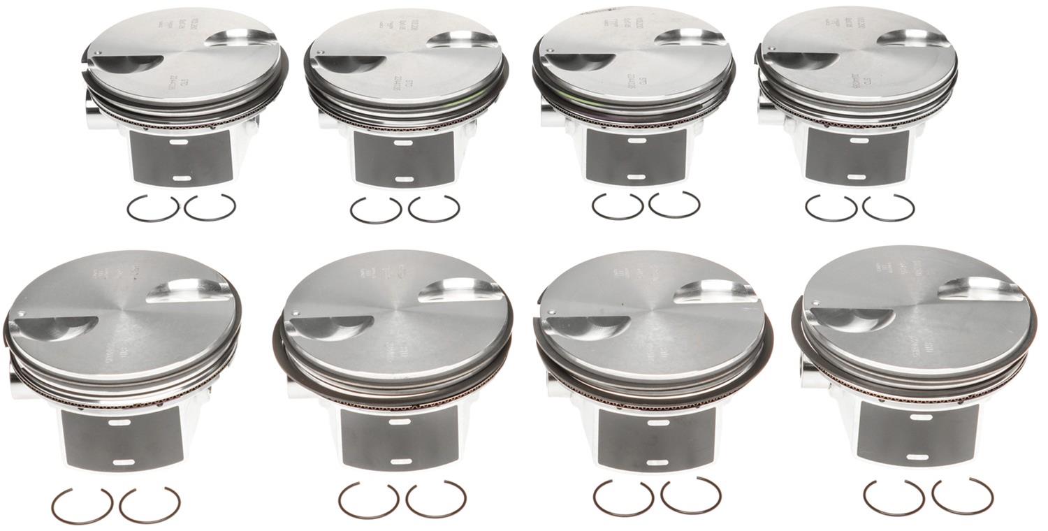 Mahle Original OE Replacement Single Piston and Ring Kits 224-4035WR Piston, Rings, Flat Top, 4.065 in., 3.622 Stroke, Hypereutectic Aluminum, Chevy 6.2L, Set of 8 thumbnail 5