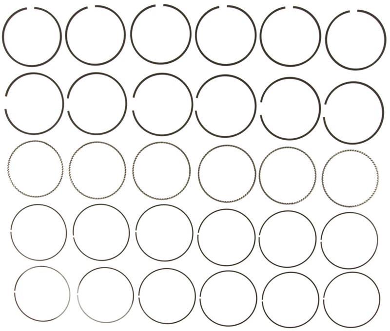 Perfect Circle Piston Rings Black & Cream Stickers. 3