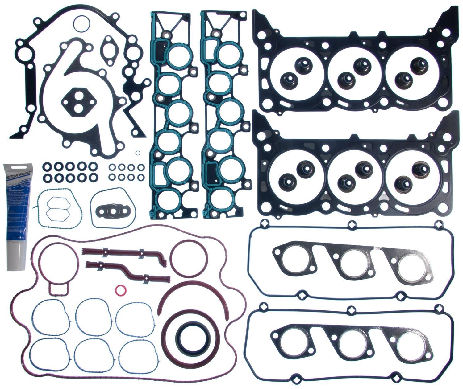 MAHLE Original 95-3727 Complete Engine Gasket Set - OEM Quality Sealing Kit
