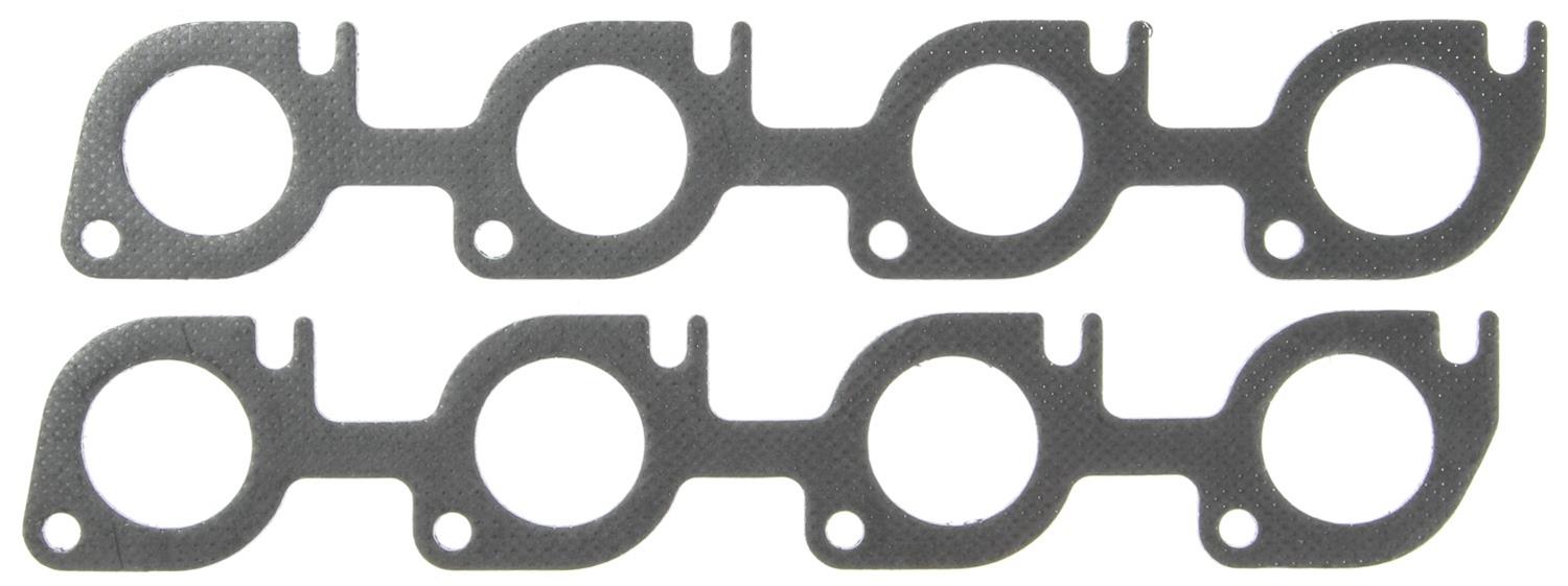 MAHLE Original Header and Exhaust Manifold Gaskets MS19980 CHEVROLET V8 SMALL BLOCK 302, 327, 350, 400 Engines GMCP Splayed Valve 2" headers, 2 bolts per port@45 degree angle