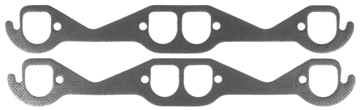 MAHLE Original Header and Exhaust Manifold Gaskets MS19985 CHEVROLET V8 SMALL BLOCK 302, 327, 350, 400 Engines Edelbrock Preformer, Brodix Track 1 similar D-Port heads with stock 6 b