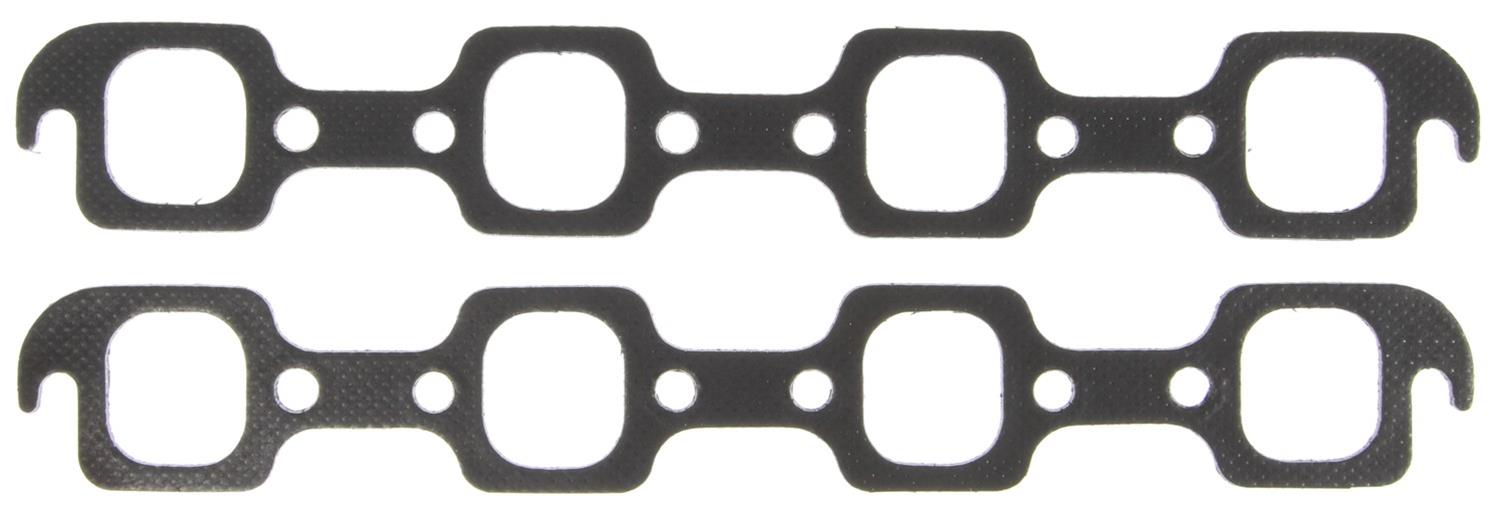 MAHLE Original Header and Exhaust Manifold Gaskets MS19999 FORD V8 SMALL BLOCK 289, 302, 315W Engines SVO N351 Sportsman, Brodix T1F, Bolt spread 2.770" across ports