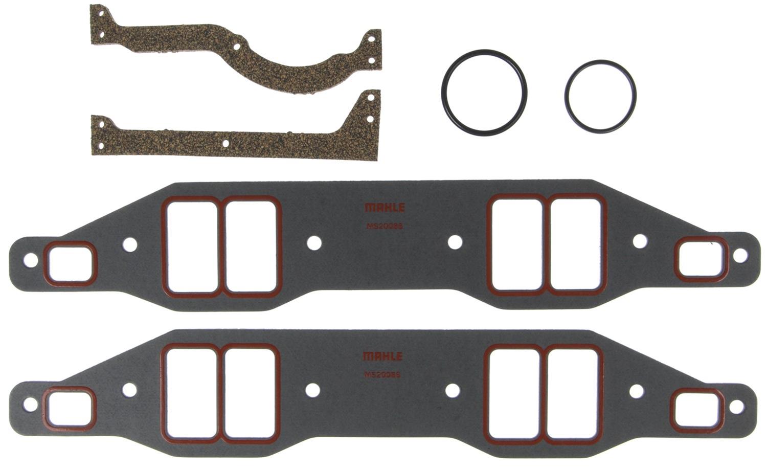 MAHLE Original Intake Manifold Gaskets MS20086 Gasket Sets CHRYSLER V8 SMALL BLOCK 318, 340, 360 Engines Mopar W7-W8 Race Heads