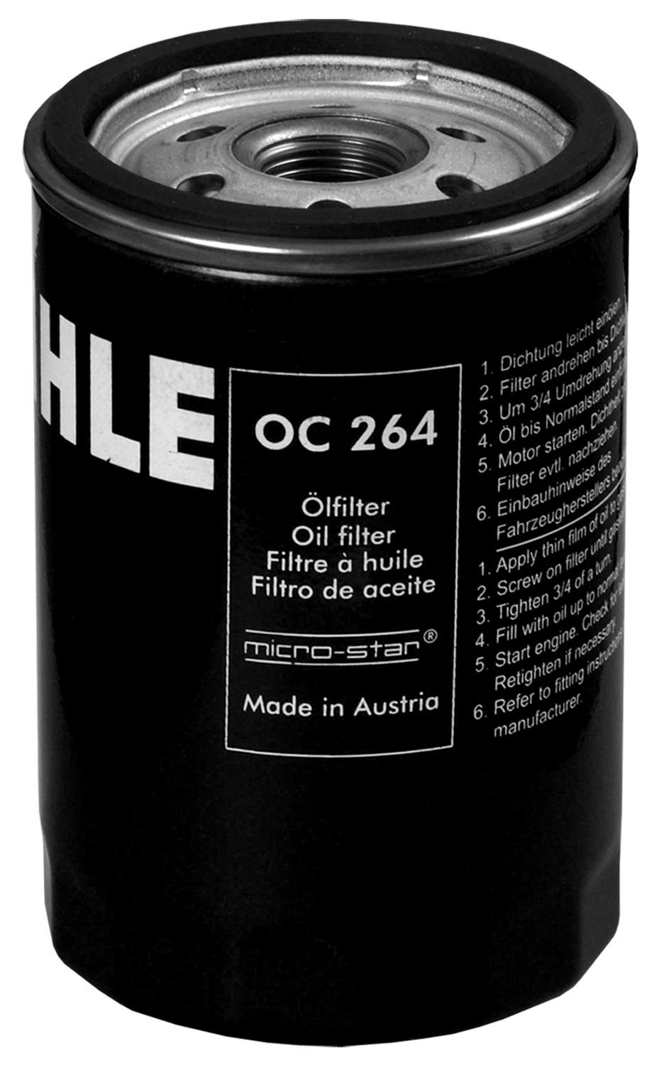 MAHLE Original OC 264 Oil Filter 95227401 