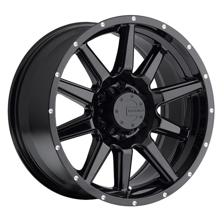 Mamba M15 Gloss Black Wheel with Painted (17 x 9. inches /5 x 127 mm, -12 mm Offset)