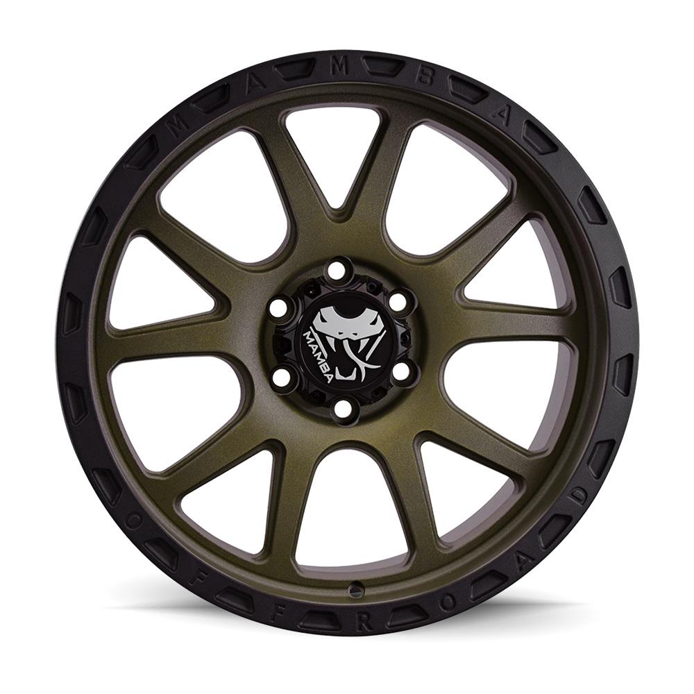Mamba M27 17x9 5x139.7 ET12 Matte Bronze / Black Lip