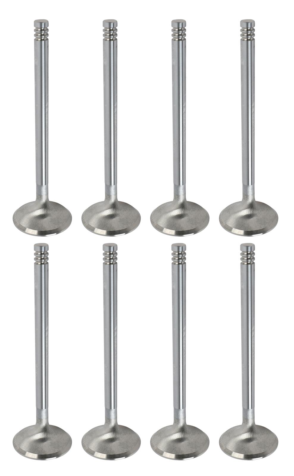 Manley Budget Series Performance Valves 10551-8 Valves, Exhaust, Stainless Steel, 1.600 in. Diameter, .342 in. Stem, 5.011 in. Length, Chevy, Set of 8 thumbnail 2