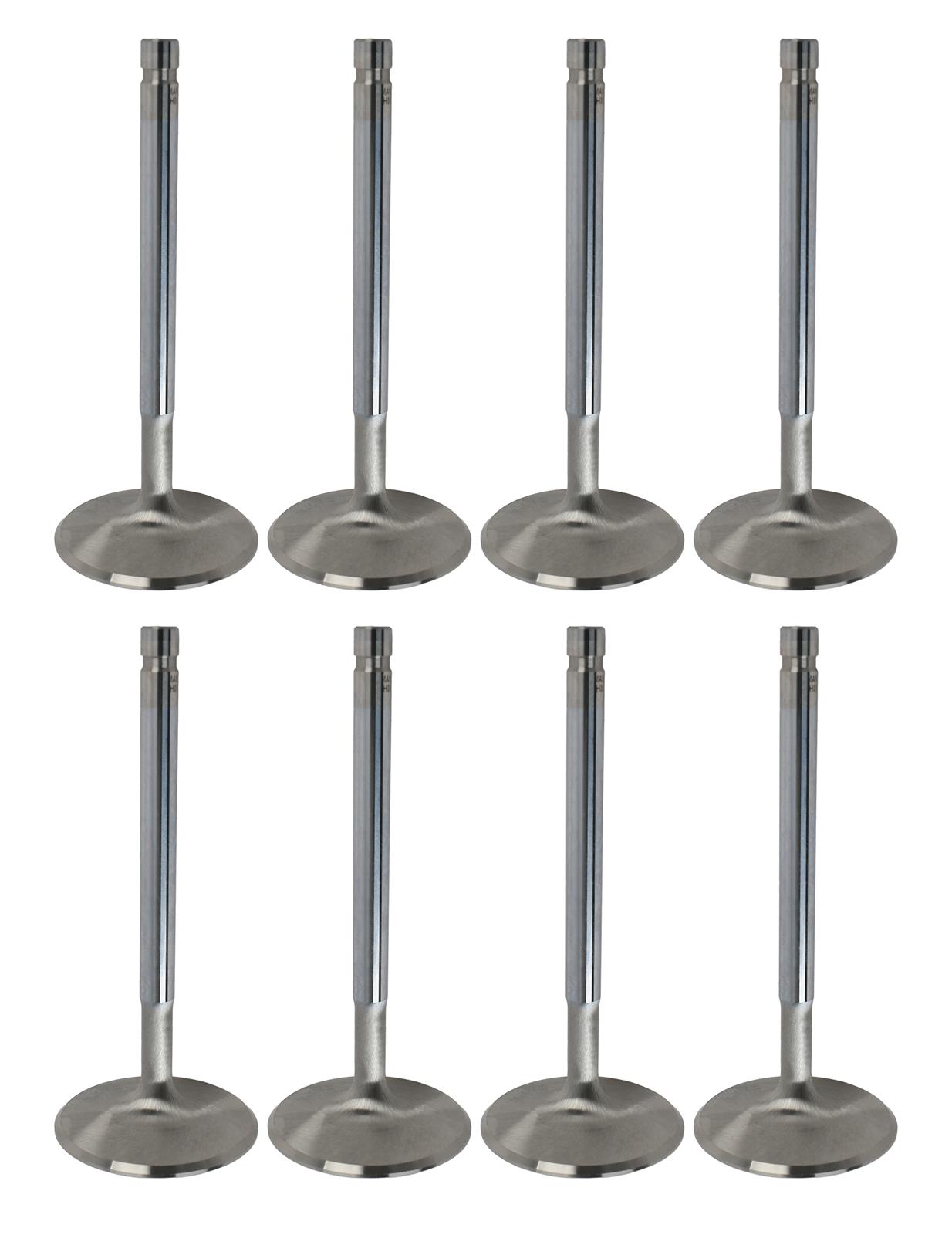 Manley Race Series Stainless Steel Valves 11568-8 Valves, Intake, Steel, 2.055 in. Diameter, .341 in. Stem, 4.911 in. Length, Chevy, Set of 8 thumbnail 2