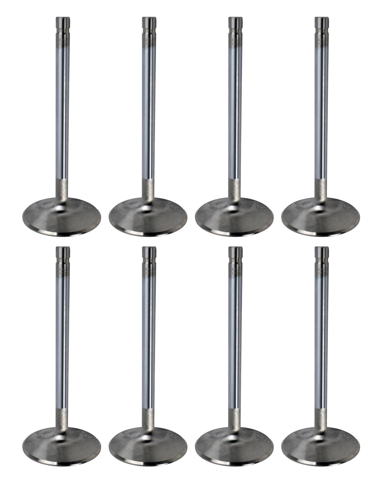 Manley Extreme Duty Series Stainless Steel Valves 11822-8 Valves, Intake, Steel, 2.190 in. Diameter, .341 in. Stem, 5.344 in. Length, Chevy, Ford, Set of 8 thumbnail 2