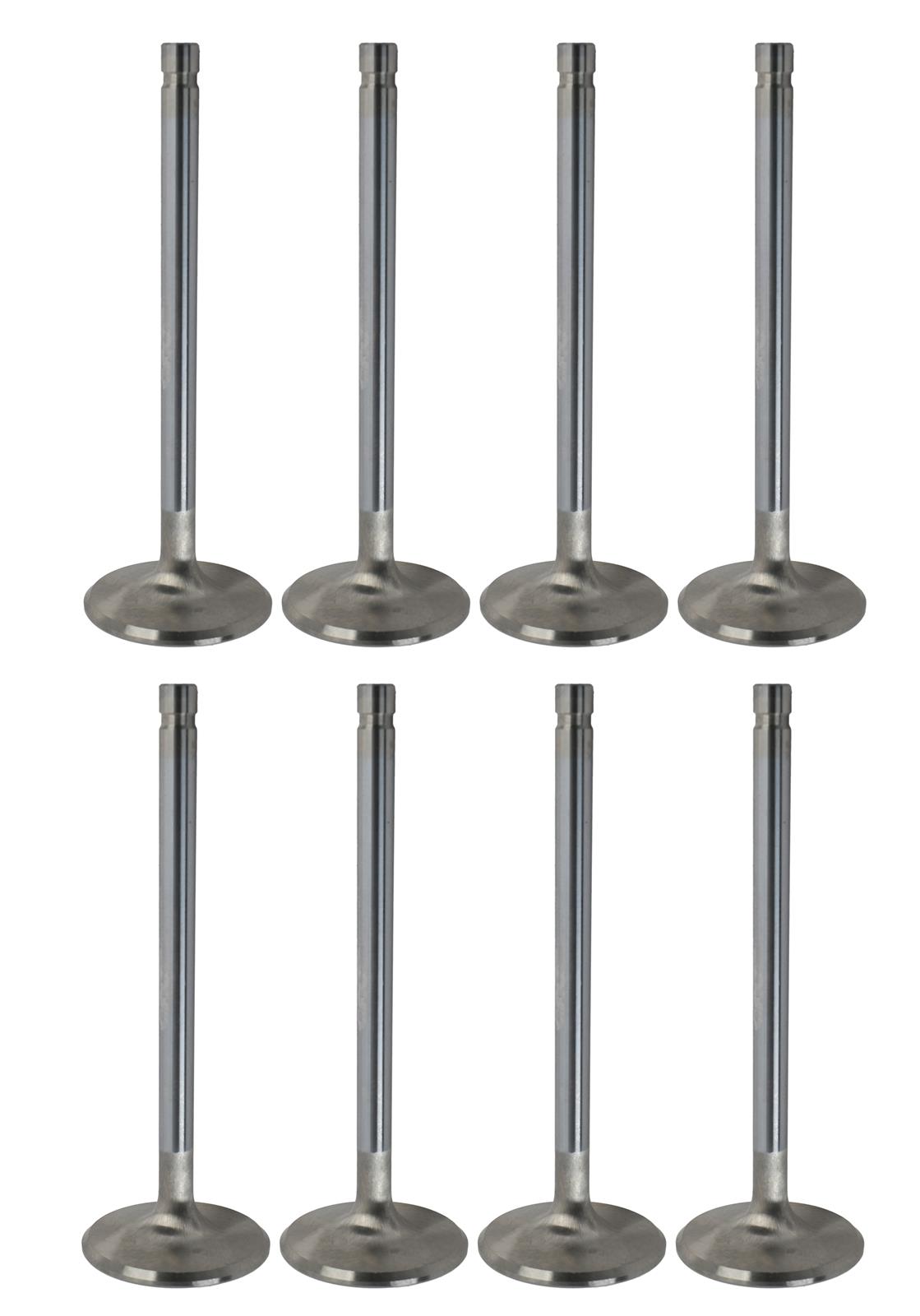 Manley Race Series Stainless Steel Valves 11881-8 Valves, Exhaust, Steel, 1.880 in. Diameter, .341 in. Stem, 5.422 in. Length, Chevy, Set of 8 thumbnail 2