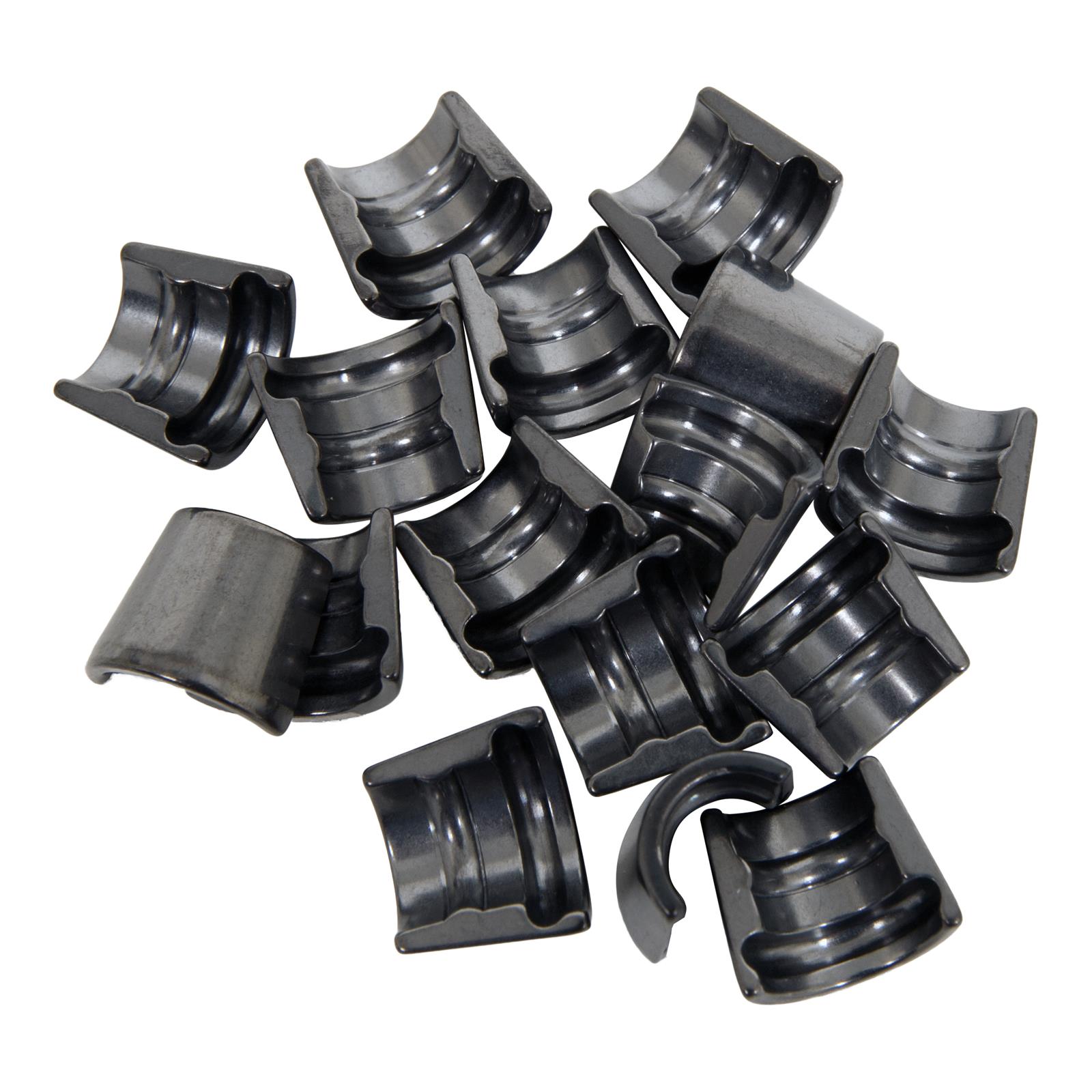 Manley LocCap Valve Locks 13361-8 Locks, LocCap, Machined, Steel, 7 Degree, 1-Groove Beadlock, 0.342 in. Stem, Set of 16