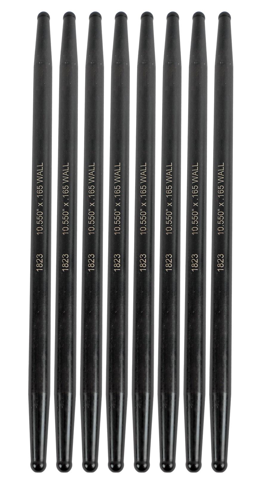 Manley Chromoly Swedged End Pushrods 25111-8 Pushrod, Chromoly, End, 7/16 in. Diameter, 10.550 in. Length, Ball/Ball Ends, Set of 8