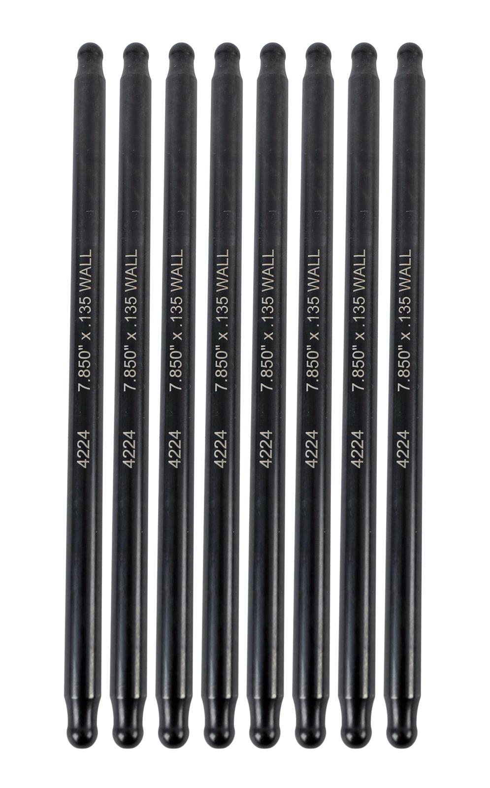 Manley Push Rod - 3/8 Dia. - 7.850 Length - 0.135 Wall - 4130 Chrome Moly - Swedged End - Set of 8 thumbnail 2