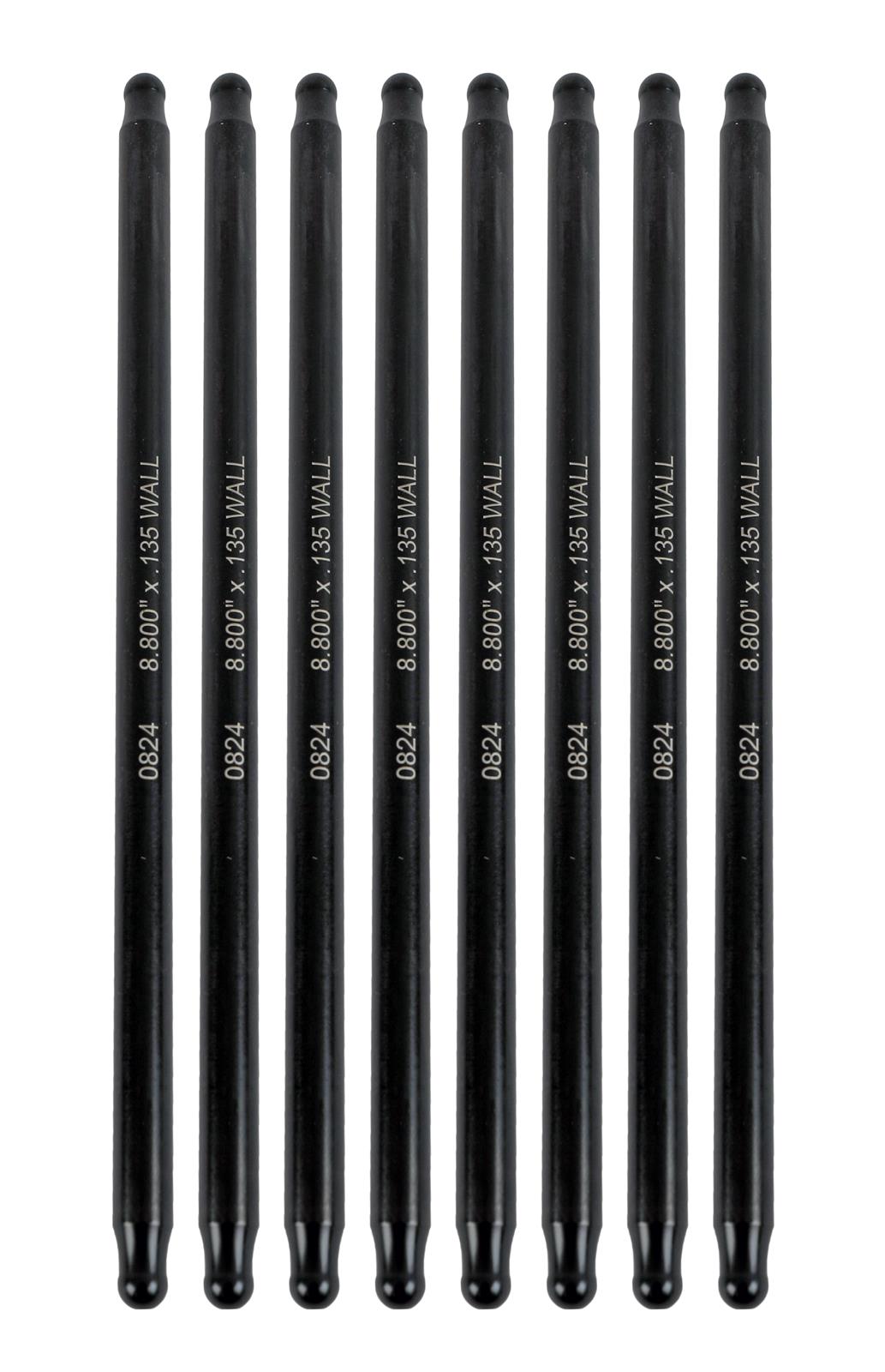 Manley Chromoly Swedged End Pushrods 25355-8 Pushrod, End, Chromoly, 3/8 in. Diameter, 8.800 in. Length, Set of 8