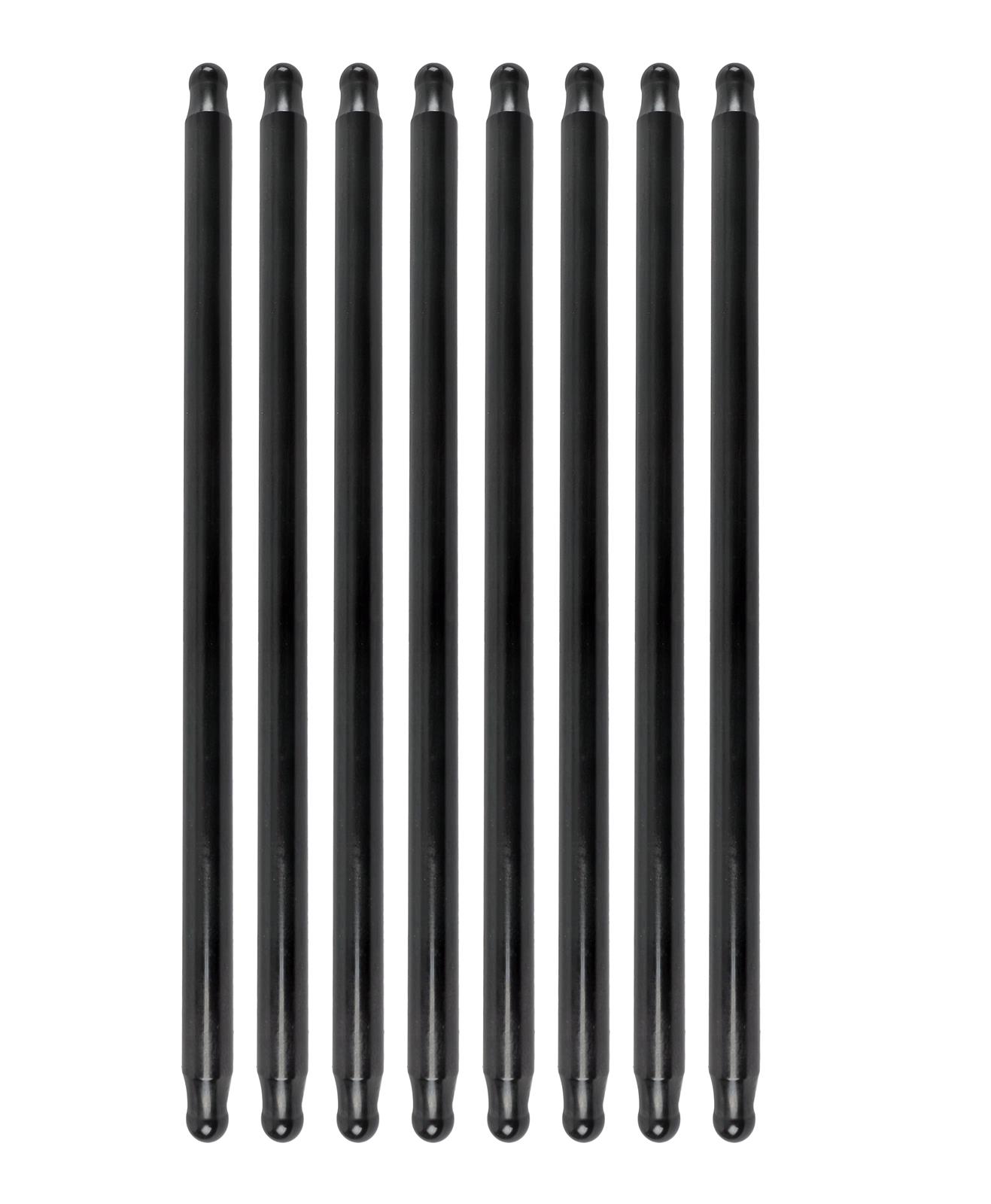 Manley Chromoly Swedged End Pushrods 25358-8 Pushrods, Heat-treated, Chromoly, 3/8 in. Tube Diameter, Ball Tips, 8.950 in. Overall Length, Set of 8