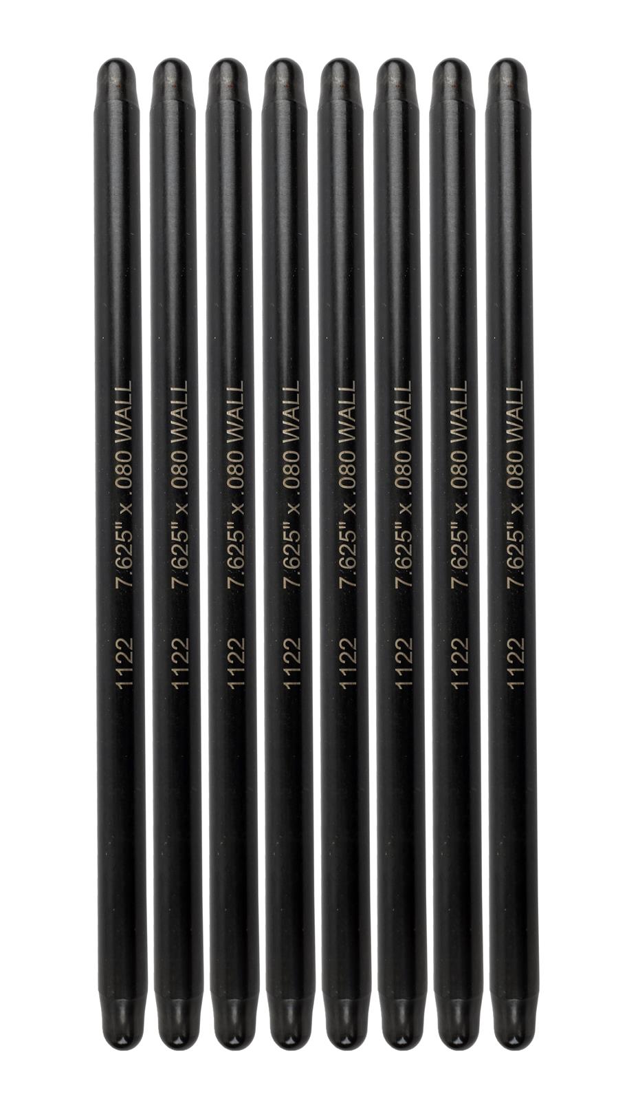 Manley Chromoly Swedged End Pushrods 25824-8 Pushrods, Steel, Heat-Treated, 3/8 in. Diameter, 7.625 in. Length, Universal, Set of 8 thumbnail 2