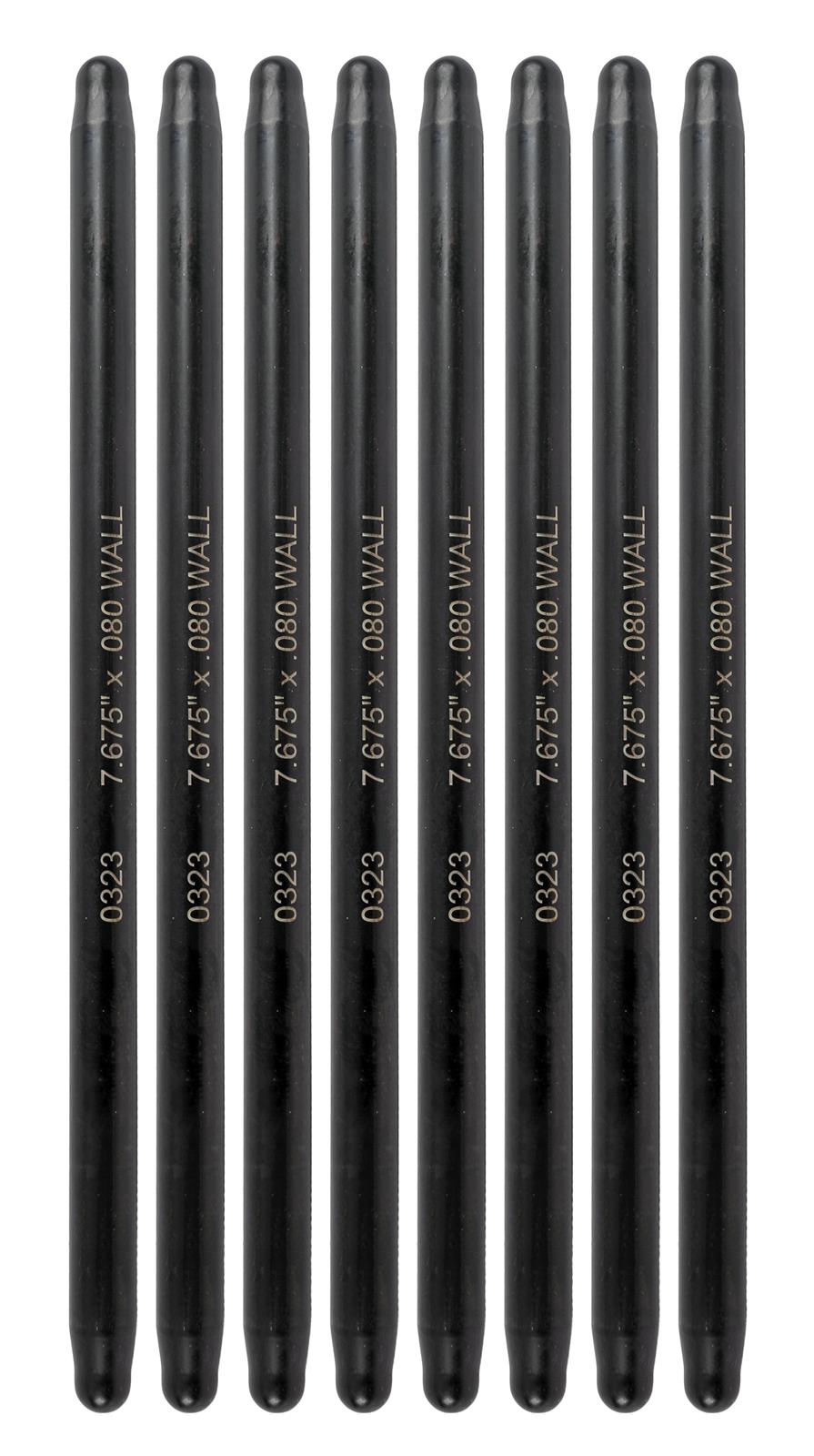 Manley Chromoly Swedged End Pushrods 25834-8 Pushrod, Chromoly, End, Heat-Treated, 3/8 in. Diameter, 7.675 in. Length, Set of 8 thumbnail 2