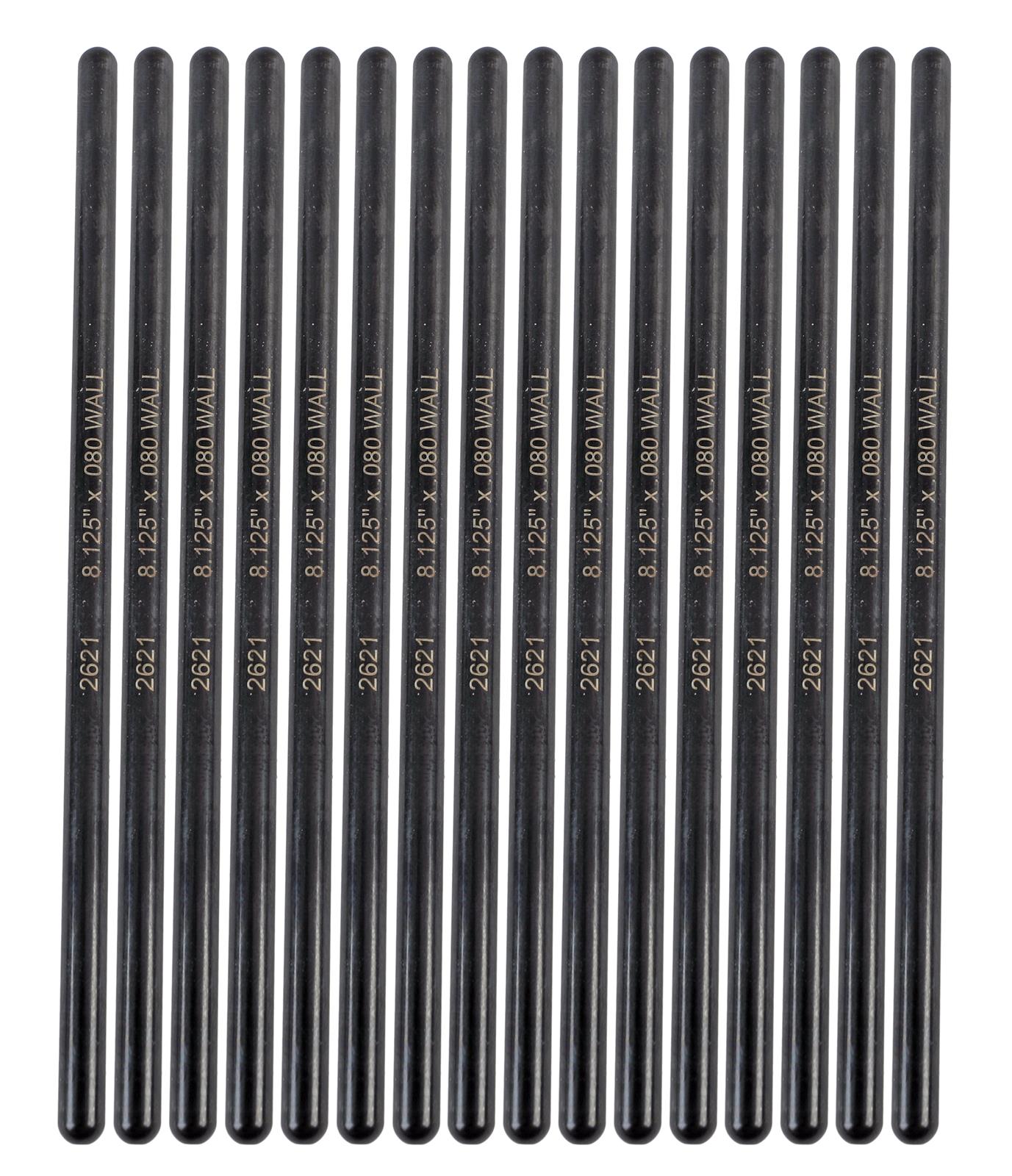 Manley 8.125in Length 5/16in Dia 0.080 Wall 4130 Chrome Moly Swedged End Pushrods (Set Of 16)