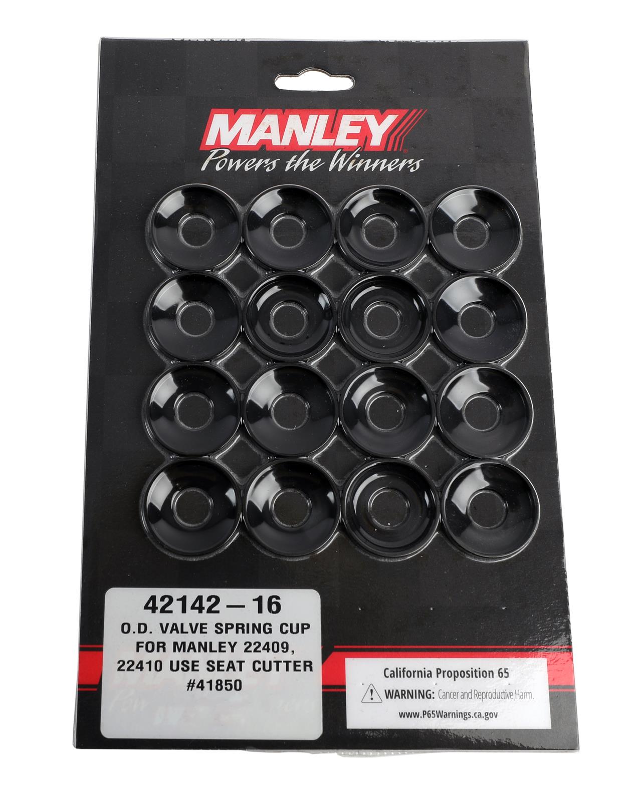 メンテルーブ Manley 42142-16 Manley Valve Spring Cups and Locators | Summit Racing